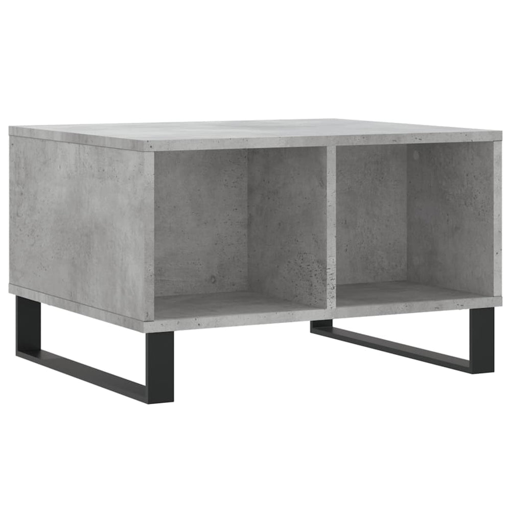 vidaXL Coffee Table Concrete Gray 60x50x36.5 cm Engineered Wood