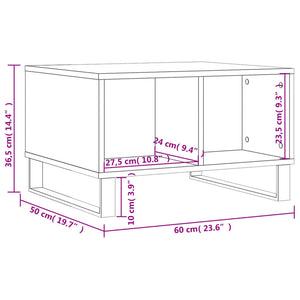 Betongrauer Couchtisch 60x50 cm
