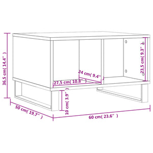Couchtisch Grau Sonoma 60x50 cm