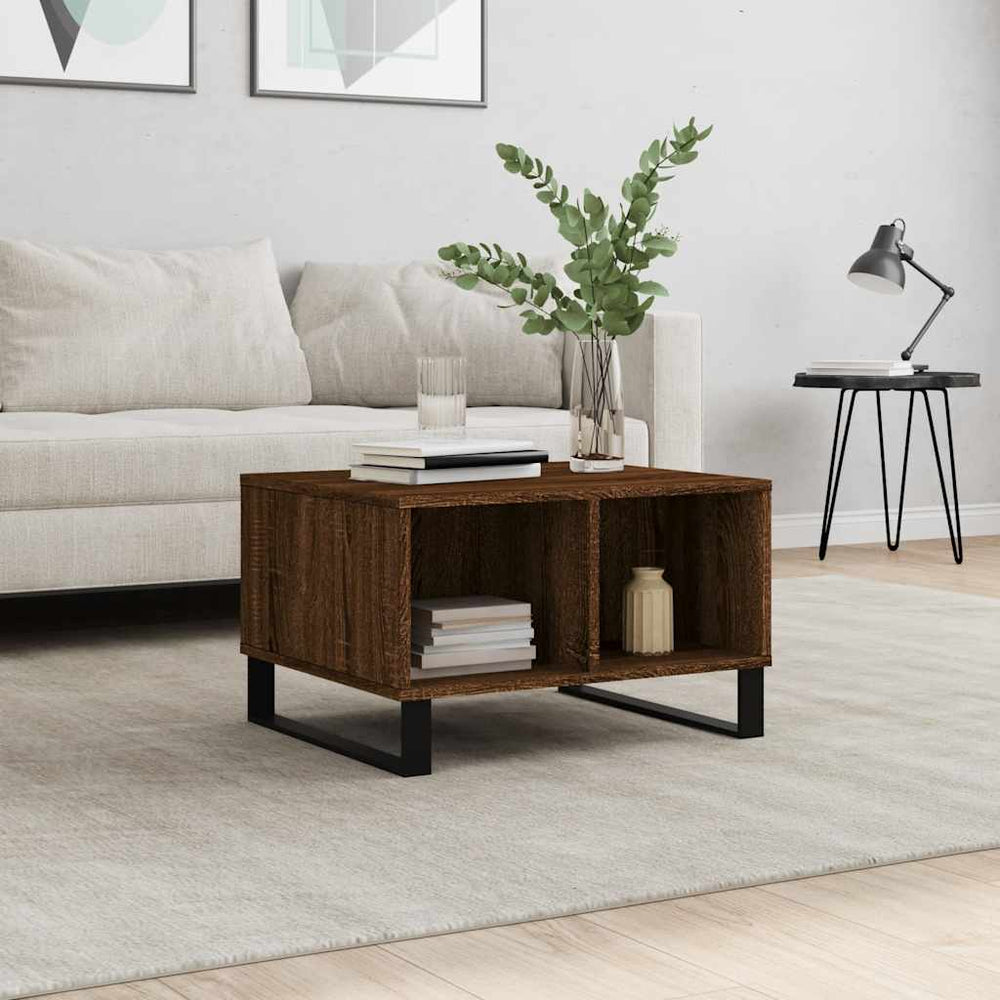 Couchtisch Braun Eichen-Optik 60x50 cm
