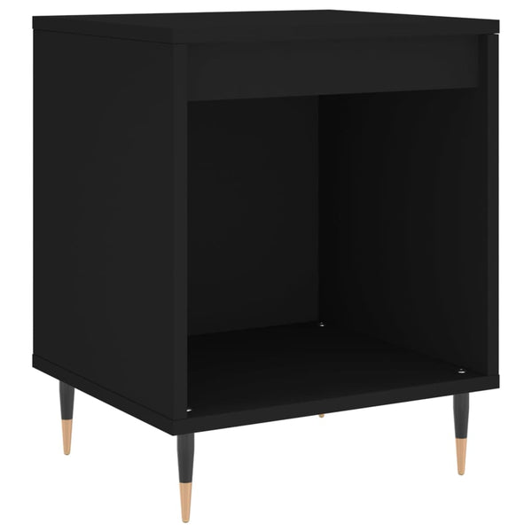 Schwarzer Nachttisch 40x35x50 cm