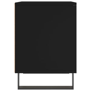 Nachttische Schwarz Holz 2er-Set