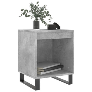 vidaXL Tables de chevet 2 pcs Gris béton 40x35x50 cm Bois d'ingénierie