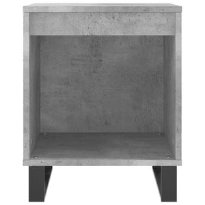 vidaXL Tables de chevet 2 pcs Gris béton 40x35x50 cm Bois d'ingénierie