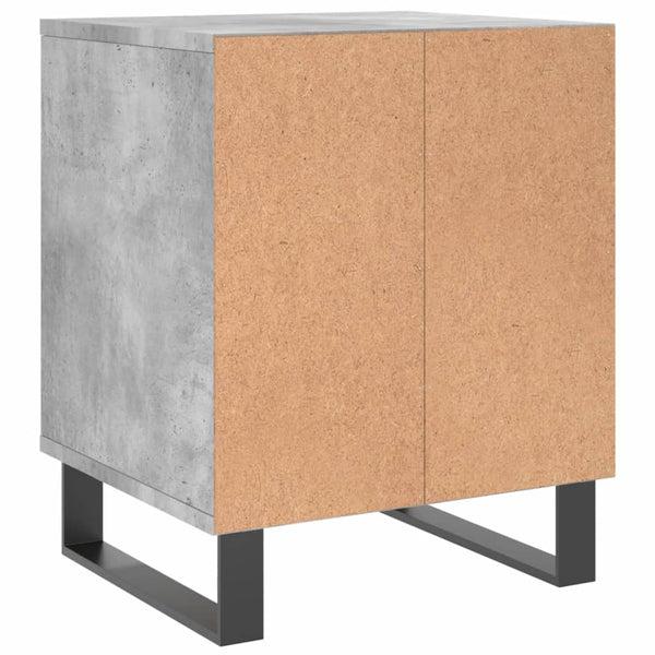 vidaXL Tables de chevet 2 pcs Gris béton 40x35x50 cm Bois d'ingénierie