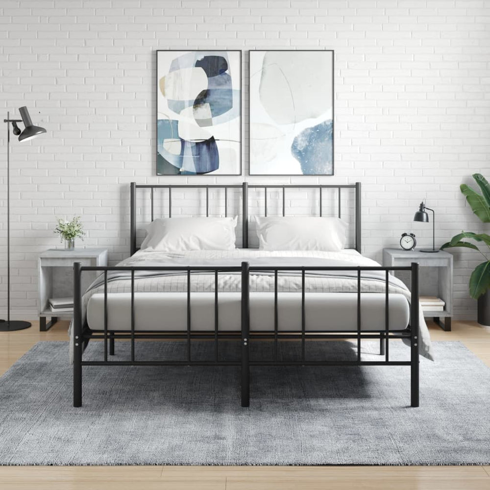 Nachttische 2er Set Betongrau 40x35x50cm