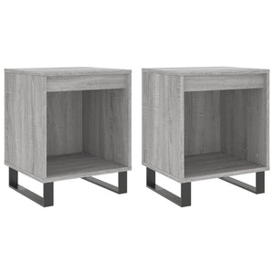 Nachttische 2er Set Grau Sonoma