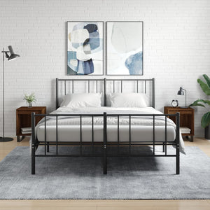 Nachttische Braun Eichen-Optik, 2er-Set