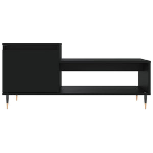 Schwarzer Couchtisch 100x50 cm