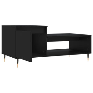 Schwarzer Couchtisch 100x50 cm