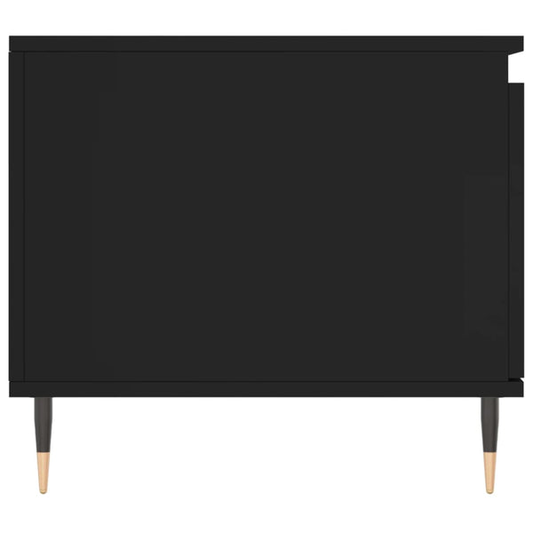 Schwarzer Couchtisch 100x50 cm