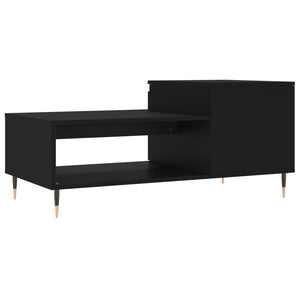 Schwarzer Couchtisch 100x50 cm