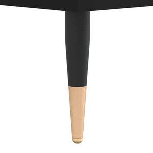 Schwarzer Couchtisch 100x50 cm