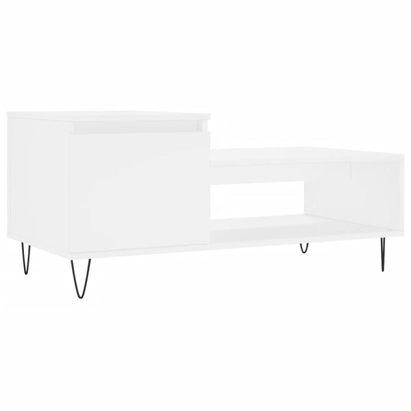 Weißer Couchtisch 100x50 cm