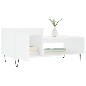 Weißer Couchtisch 100x50 cm