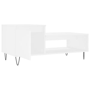 Weißer Couchtisch 100x50 cm