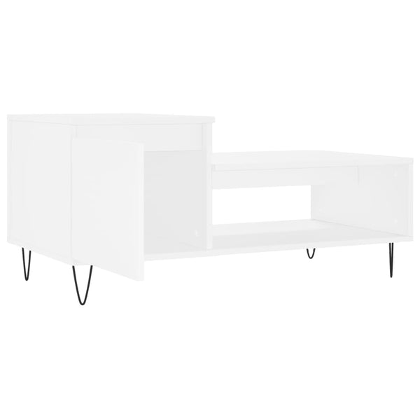 Weißer Couchtisch 100x50 cm