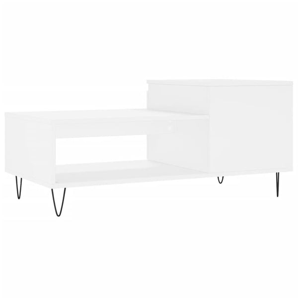 Weißer Couchtisch 100x50 cm