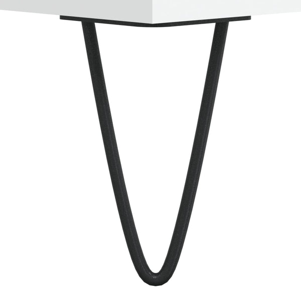 Weißer Couchtisch 100x50 cm