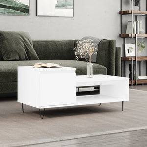 Weißer Couchtisch 100x50 cm