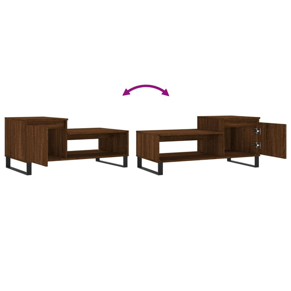 Couchtisch Eichenoptik Braun 100x50 cm