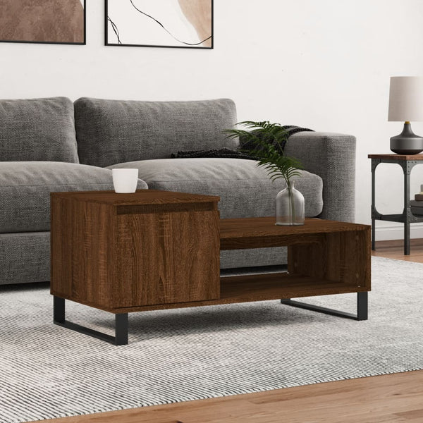 Couchtisch Eichenoptik Braun 100x50 cm