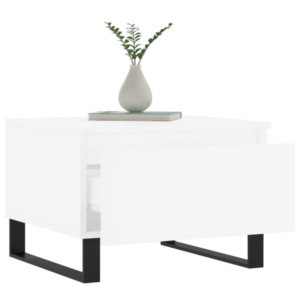Couchtische 2er Set Weiß 50x46x35 cm