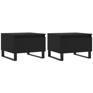 Schwarze Couchtische, 2er Set