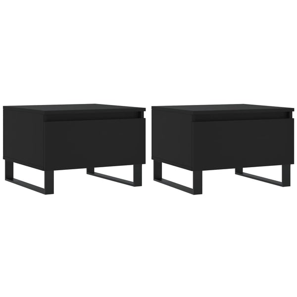 Schwarze Couchtische, 2er Set