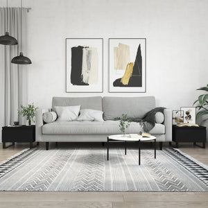 Schwarze Couchtische, 2er Set