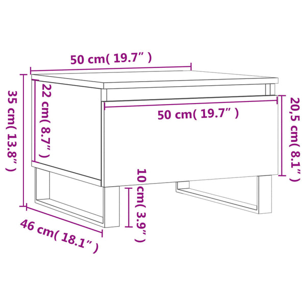 Couchtische 2er-Set Sonoma-Eiche