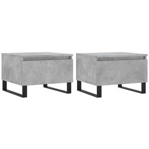Couchtische 2er Set Betongrau 50x46x35 cm
