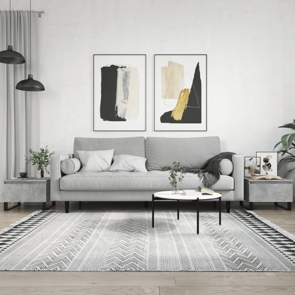 Couchtische 2er Set Betongrau 50x46x35 cm