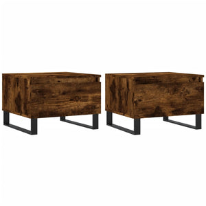 Couchtische 2er Set Räuchereiche 50x46x35 cm