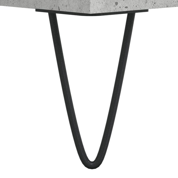 Betongrau Couchtisch 50x50 cm