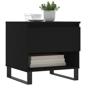 Schwarzer Couchtisch 50x50 cm