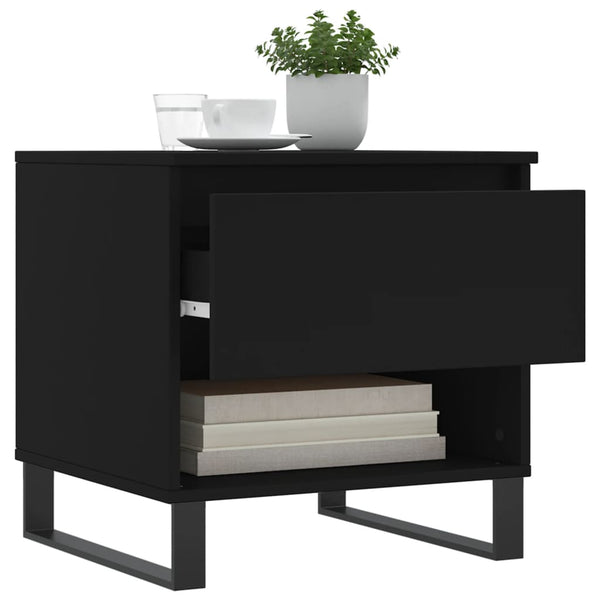 Schwarzer Couchtisch 50x50 cm