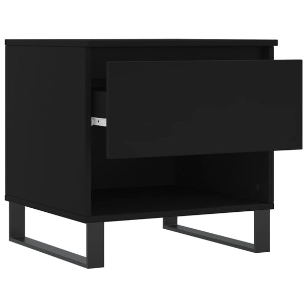 Schwarzer Couchtisch 50x50 cm