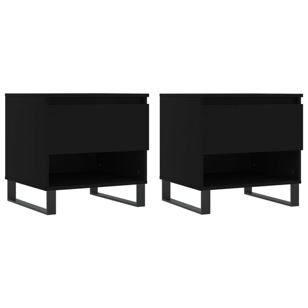 Schwarze Couchtische 2er Set
