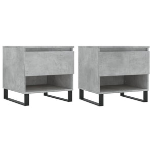 Betongraue Couchtische, 2er-Set