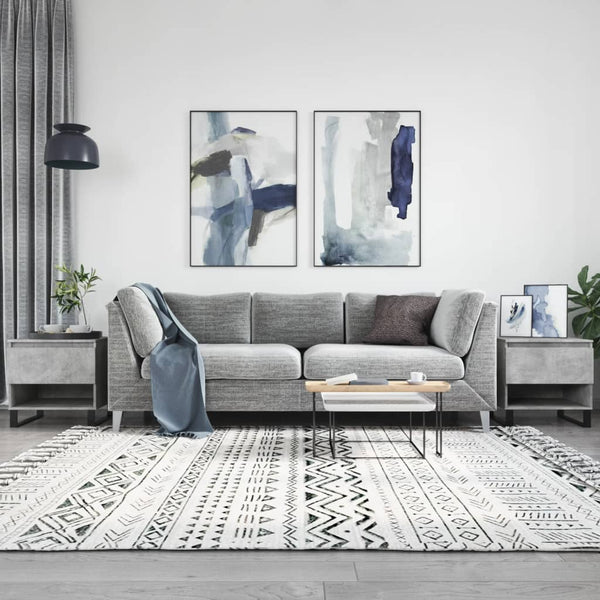 Betongraue Couchtische, 2er-Set