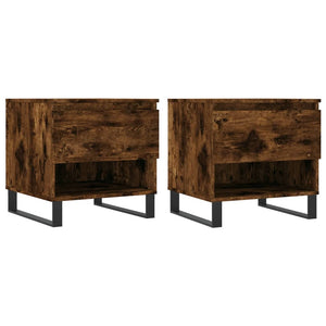Couchtische 2er Set Räuchereiche 50x50 cm