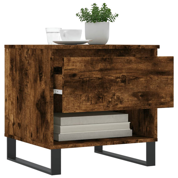 Couchtische 2er Set Räuchereiche 50x50 cm