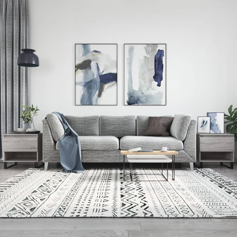 vidaXL Coffee Tables 2 pcs. Gray Sonoma 50x46x50 cm Engineered Wood