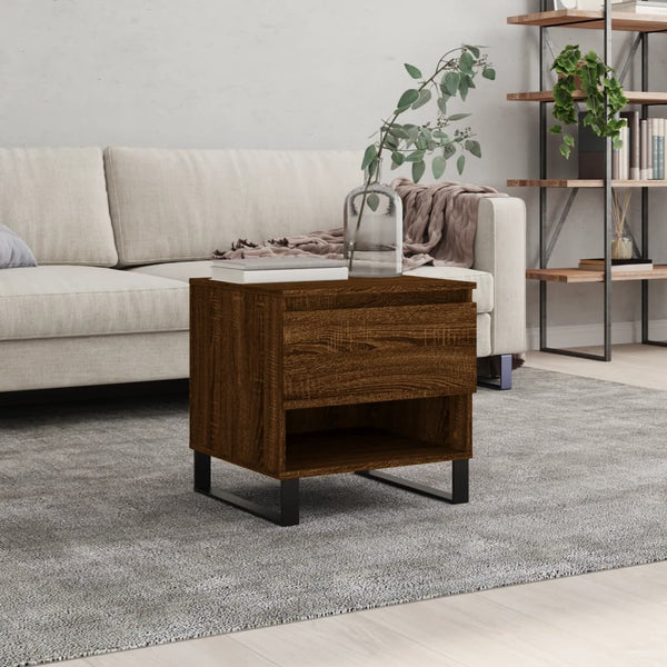 Couchtisch Braun Eichenoptik 50x50 cm