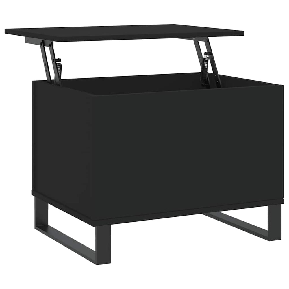 vidaXL Coffee Table Black 60x44.5x45 cm Engineered Wood