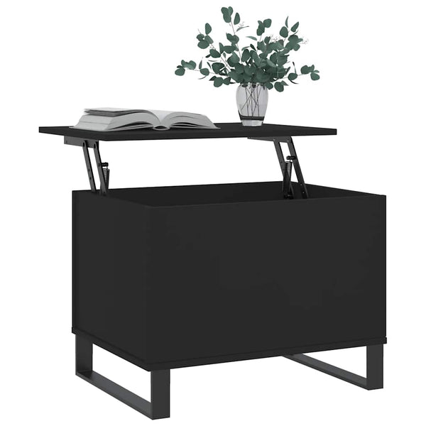 Schwarzer Couchtisch 60x45 cm