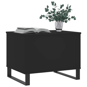 Schwarzer Couchtisch 60x45 cm