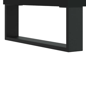 Schwarzer Couchtisch 60x45 cm