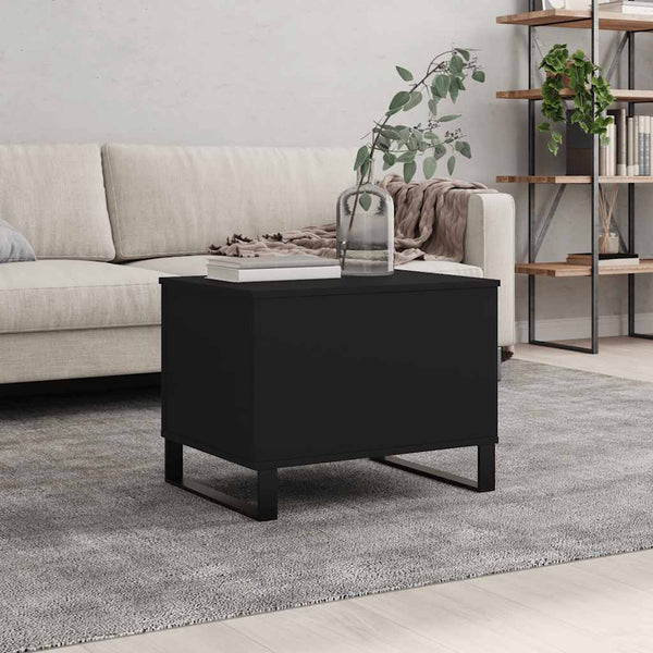 Schwarzer Couchtisch 60x45 cm